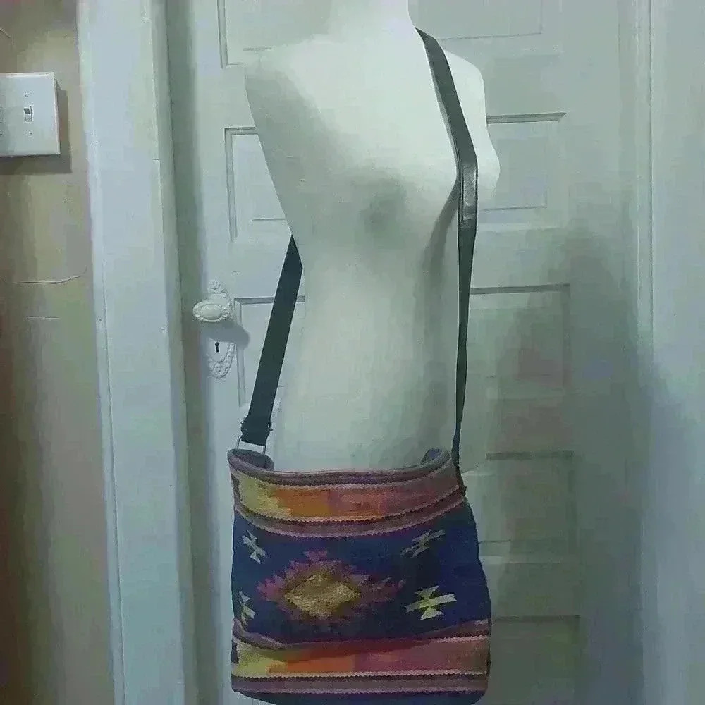 ANGIE woven crossbody bag